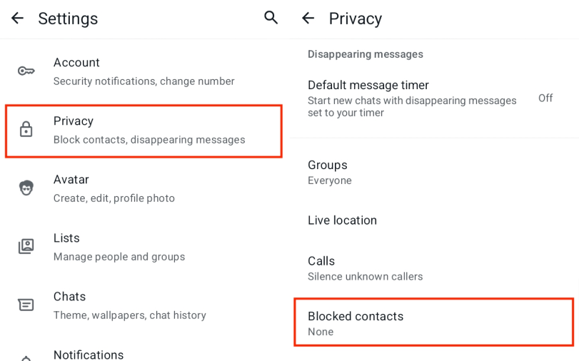 Block Unwanted Contacts on WhatsApp